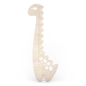 pawoo - metro da parete a forma di dinosauro in legno
