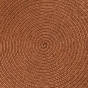 PAWOO tappeto circolare ecologico per bambini colore terracotta
