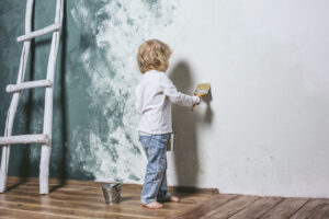 pittura murale ecologica per bambini